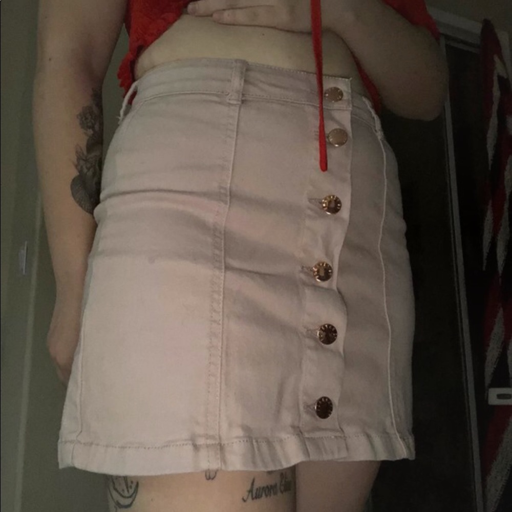 pink forever 21 mini skirt